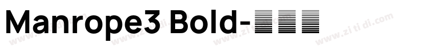 Manrope3 Bold字体转换